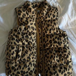 Girls leopard print Old Navy frost free vest